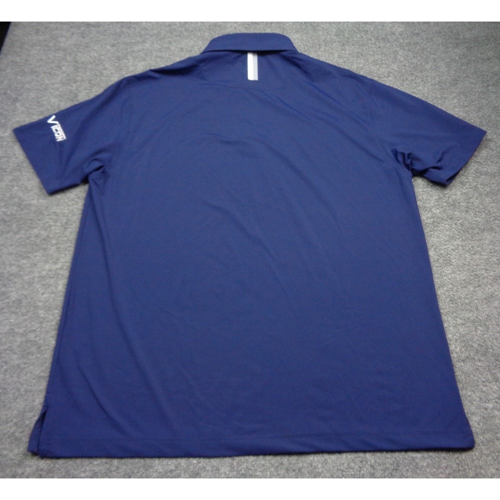 Rhoback Polo Shirt Mens Large Dark Blue Golf Polo Performance Stretch - Picture 2 of 12
